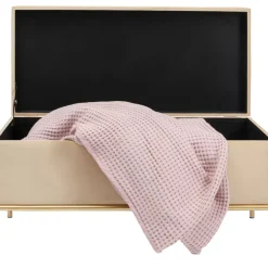 Sitzbänke|KARE Design Bank Buttons Storage Beige Klein