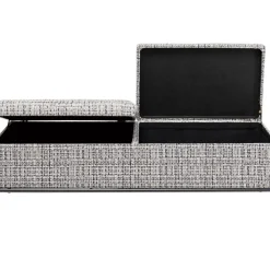 Sitzbänke|KARE Design Bank Buttons Storage B&W Gros