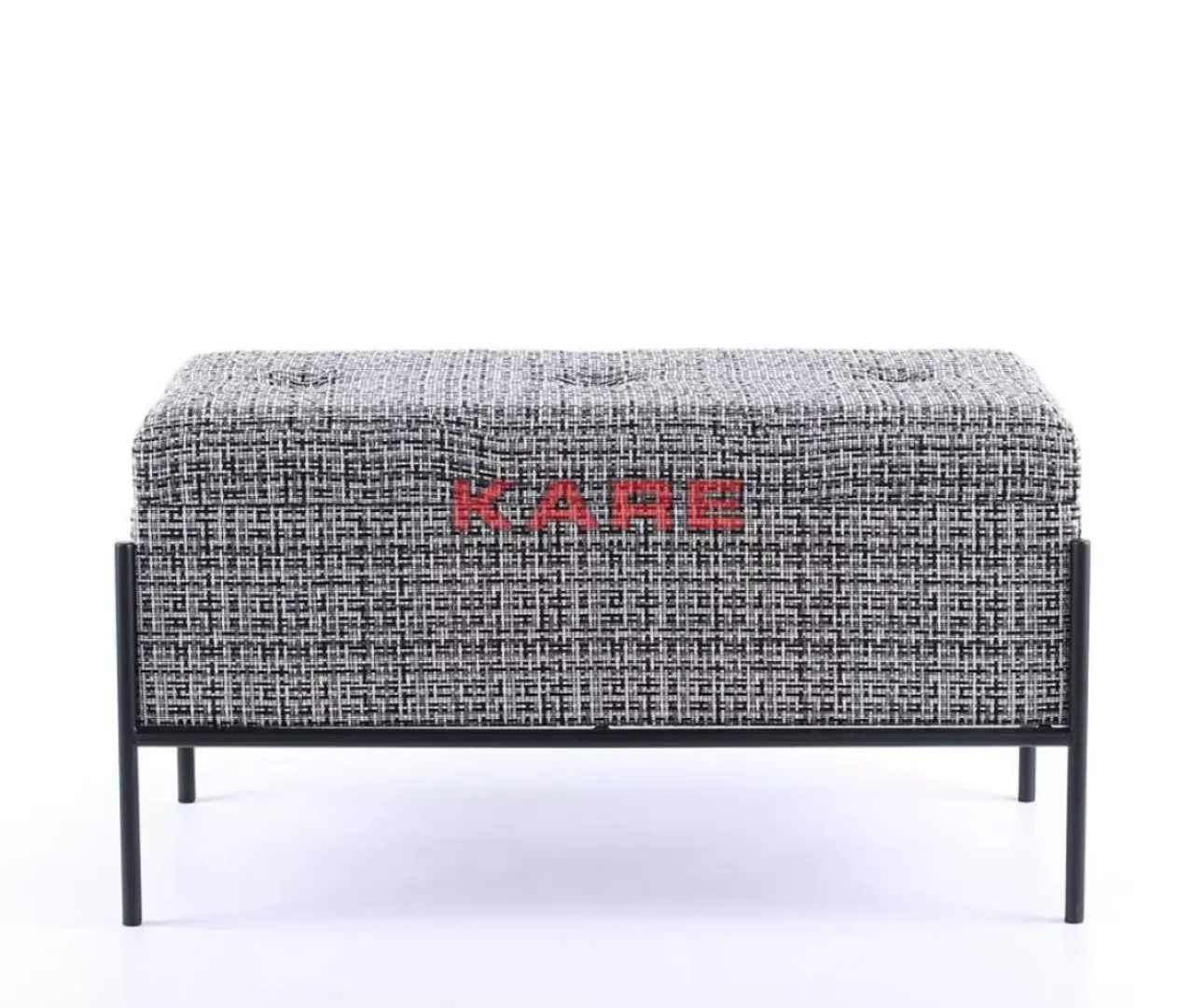 Sitzbänke|KARE Design Bank Buttons Storage B&W Klein