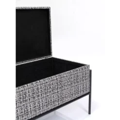 Sitzbänke|KARE Design Bank Buttons Storage B&W Klein
