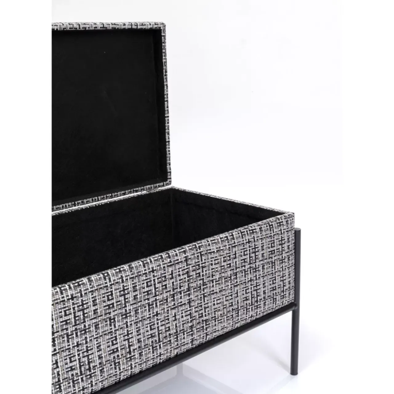 Sitzbänke|KARE Design Bank Buttons Storage B&W Klein