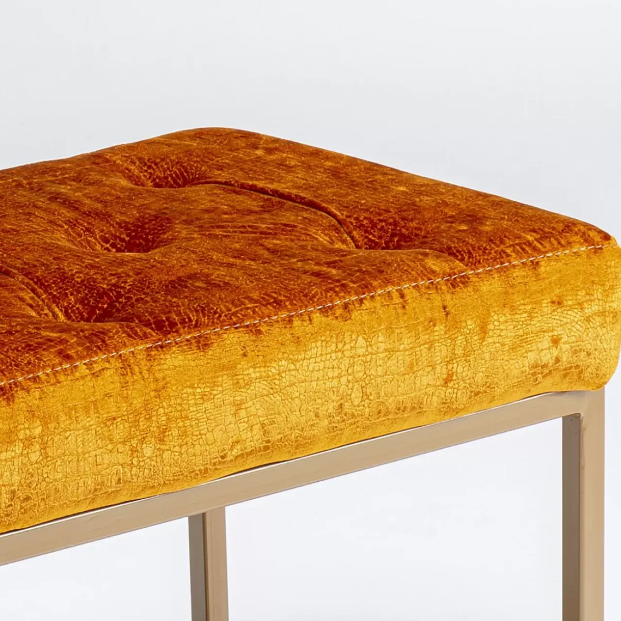 Sitzbänke|KARE Design Bank Crossover Croco Diva Bronze 90X40