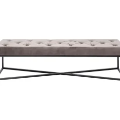 Sitzbänke|KARE Design Bank Crossover Grau Schwarz 150X40Cm