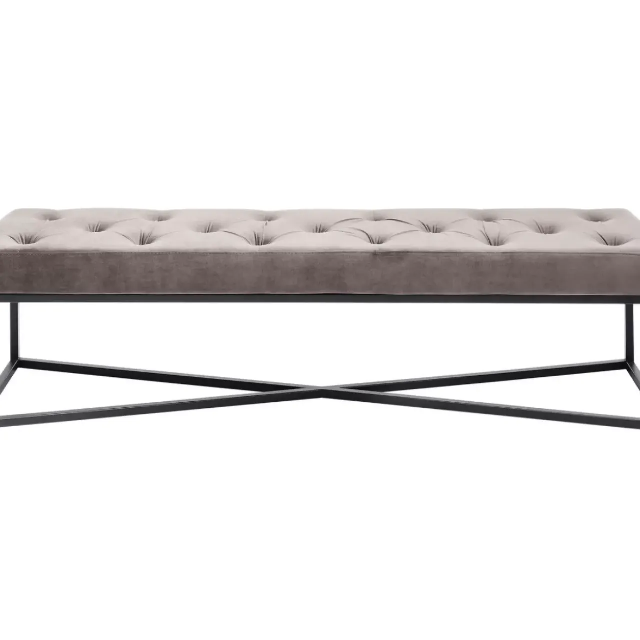 Sitzbänke|KARE Design Bank Crossover Grau Schwarz 150X40Cm