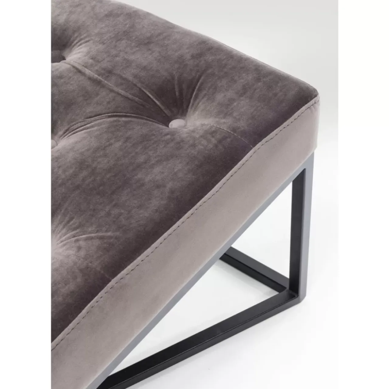 Sitzbänke|KARE Design Bank Crossover Grau Schwarz 150X40Cm