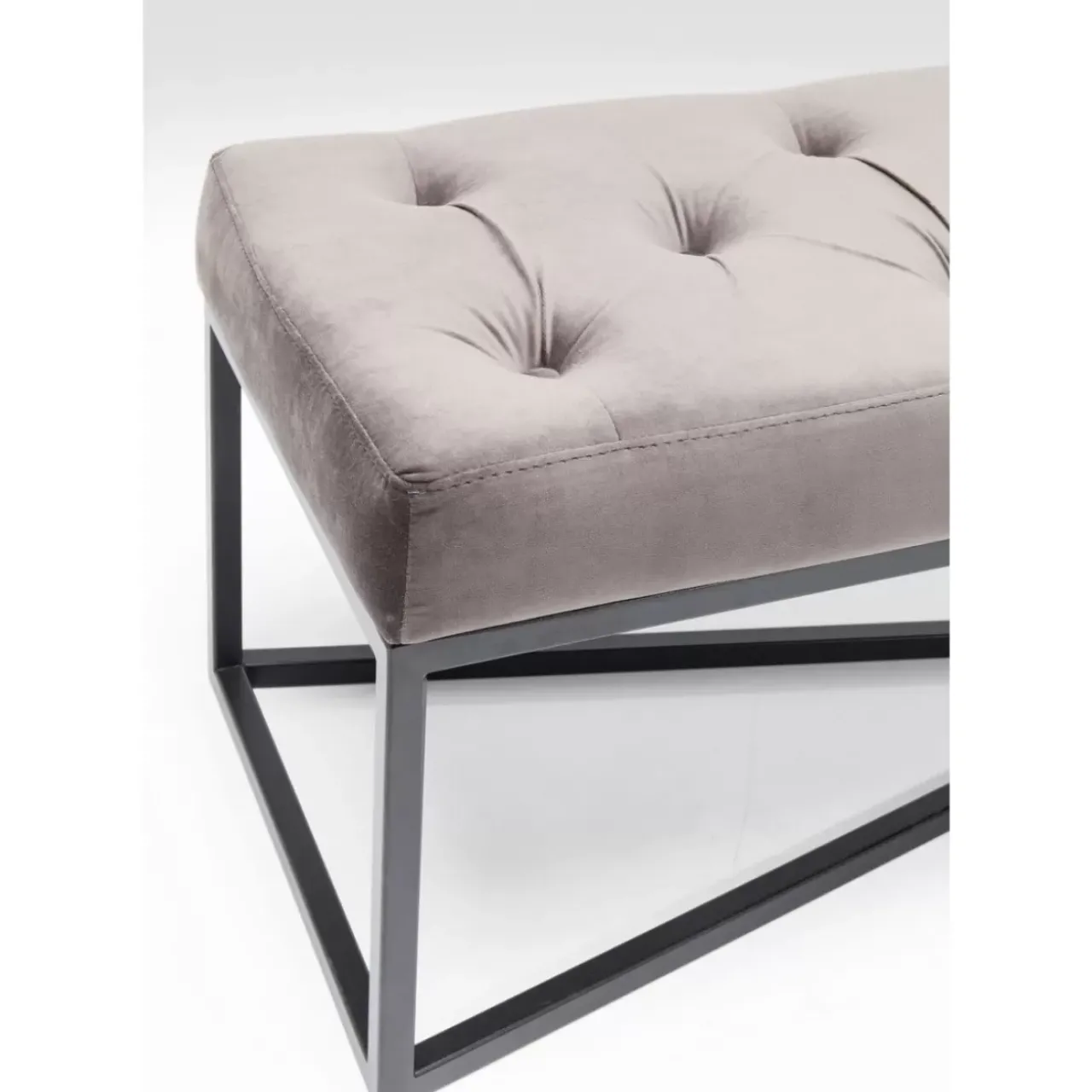 Sitzbänke|KARE Design Bank Crossover Grau Schwarz 150X40Cm