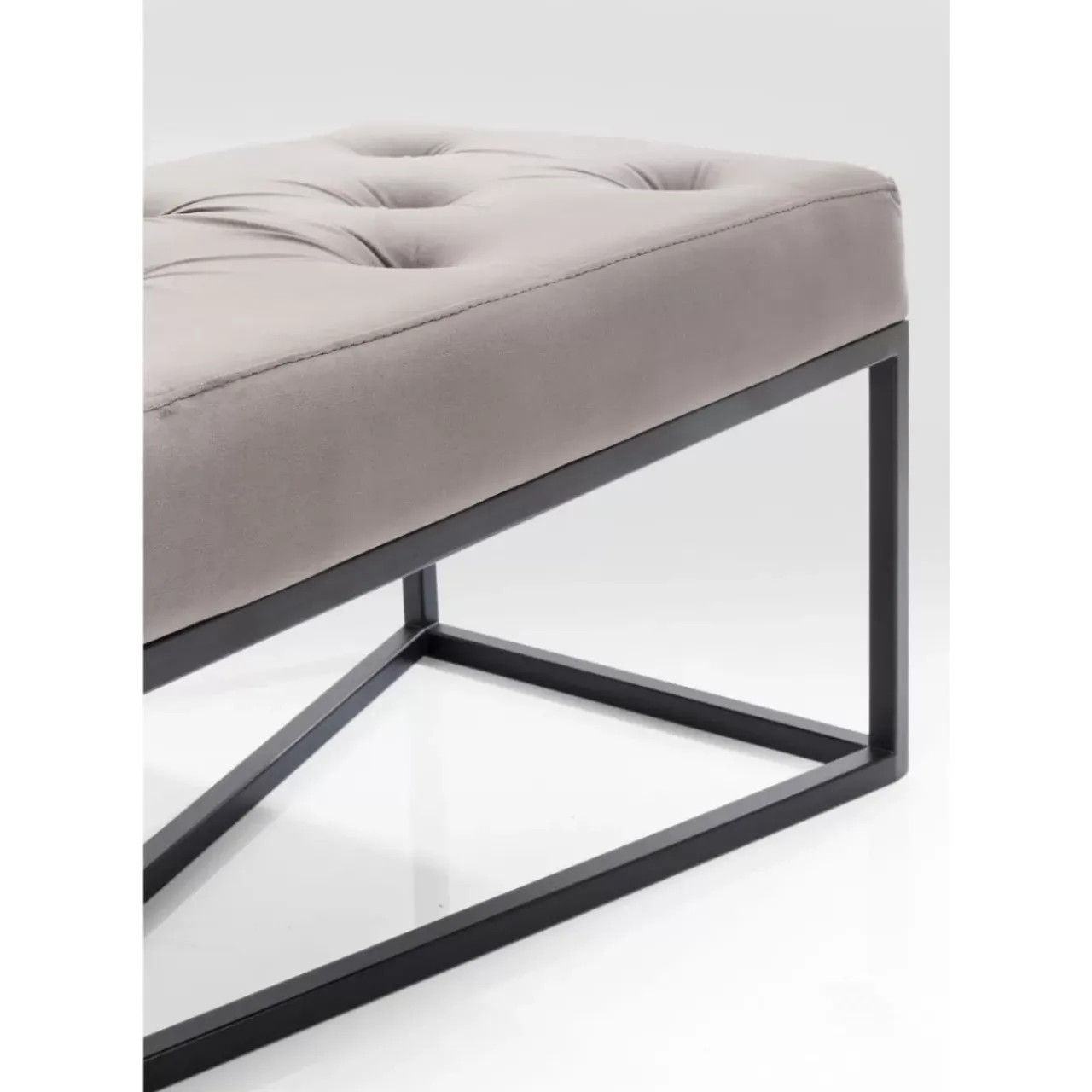 Sitzbänke|KARE Design Bank Crossover Grau Schwarz 150X40Cm