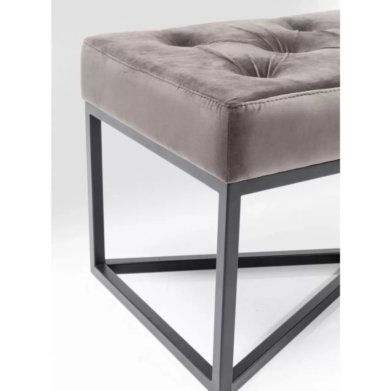 Sitzbänke|KARE Design Bank Crossover Grau Schwarz 150X40Cm