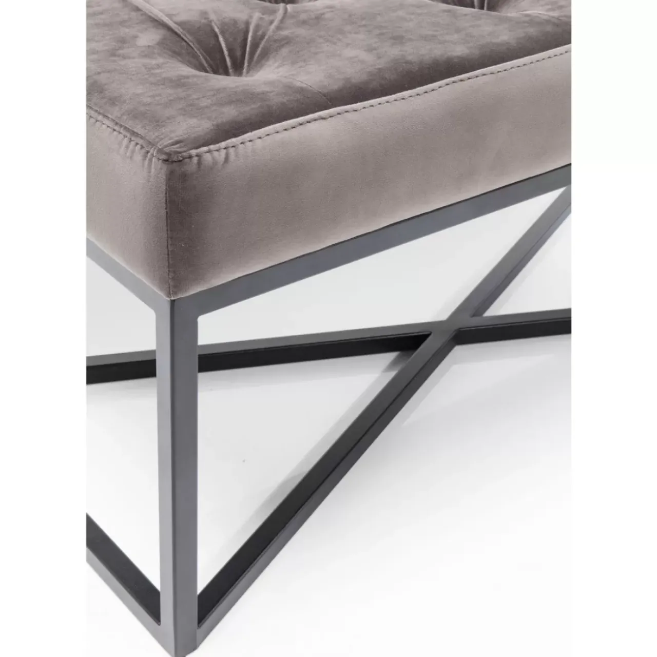 Sitzbänke|KARE Design Bank Crossover Grau Schwarz 150X40Cm