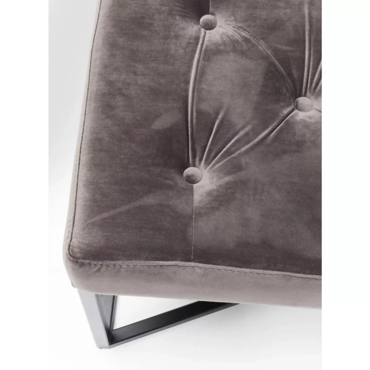 Sitzbänke|KARE Design Bank Crossover Grau Schwarz 150X40Cm