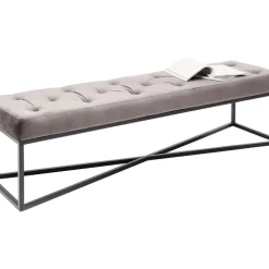 Sitzbänke|KARE Design Bank Crossover Grau Schwarz 150X40Cm