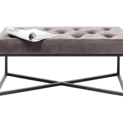 Sitzbänke|KARE Design Bank Crossover Grau Schwarz 90X40Cm