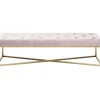 Sitzbänke|KARE Design Bank Crossover Rose Messing 150X40Cm
