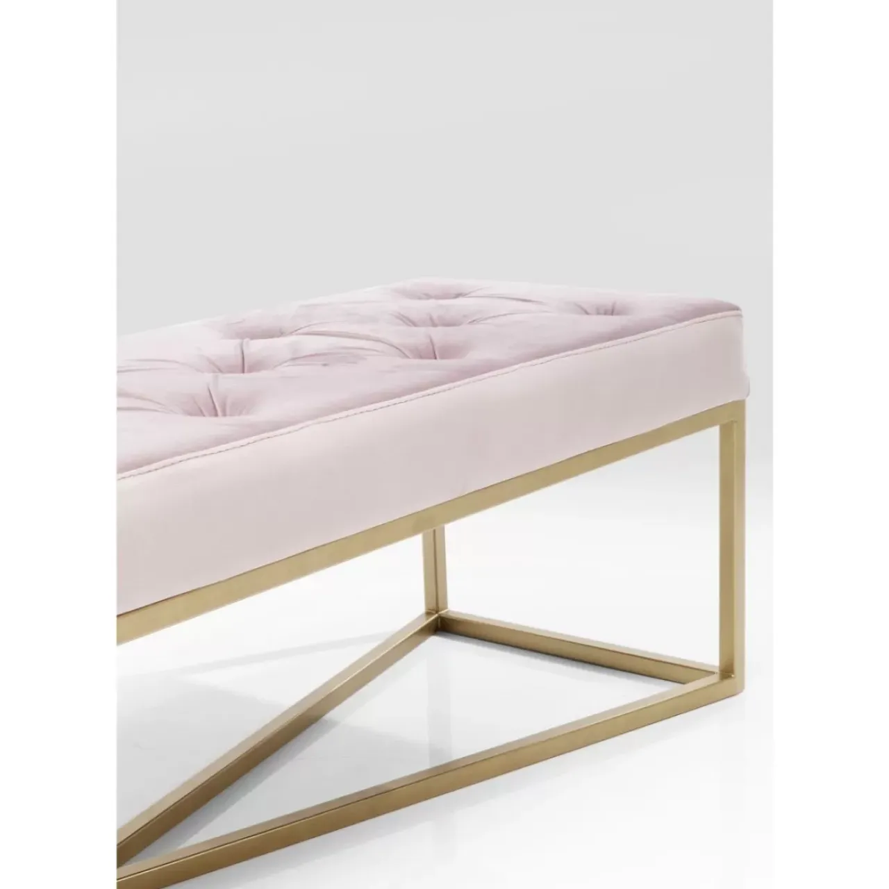 Sitzbänke|KARE Design Bank Crossover Rose Messing 150X40Cm