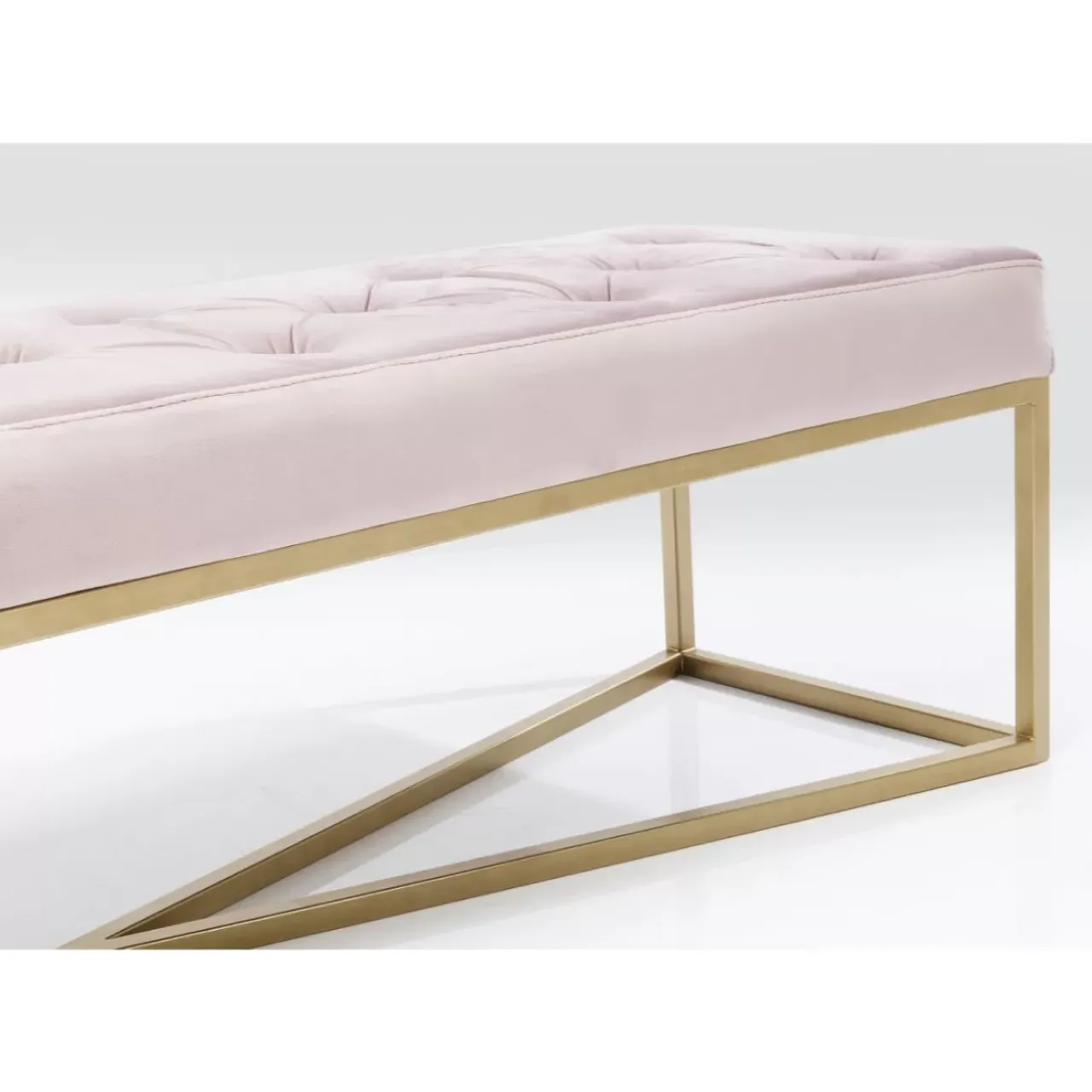 Sitzbänke|KARE Design Bank Crossover Rose Messing 150X40Cm