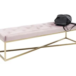 Sitzbänke|KARE Design Bank Crossover Rose Messing 150X40Cm