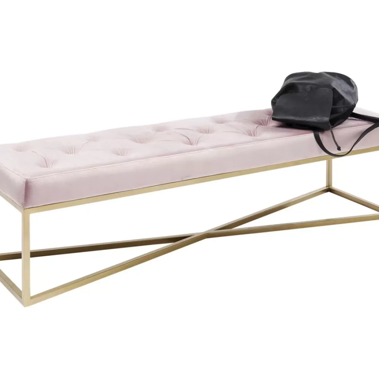 Sitzbänke|KARE Design Bank Crossover Rose Messing 150X40Cm