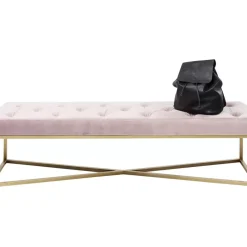 Sitzbänke|KARE Design Bank Crossover Rose Messing 150X40Cm
