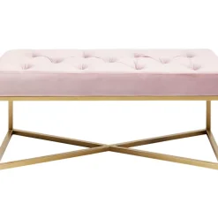 Sitzbänke|KARE Design Bank Crossover Rose Messing 90X40Cm