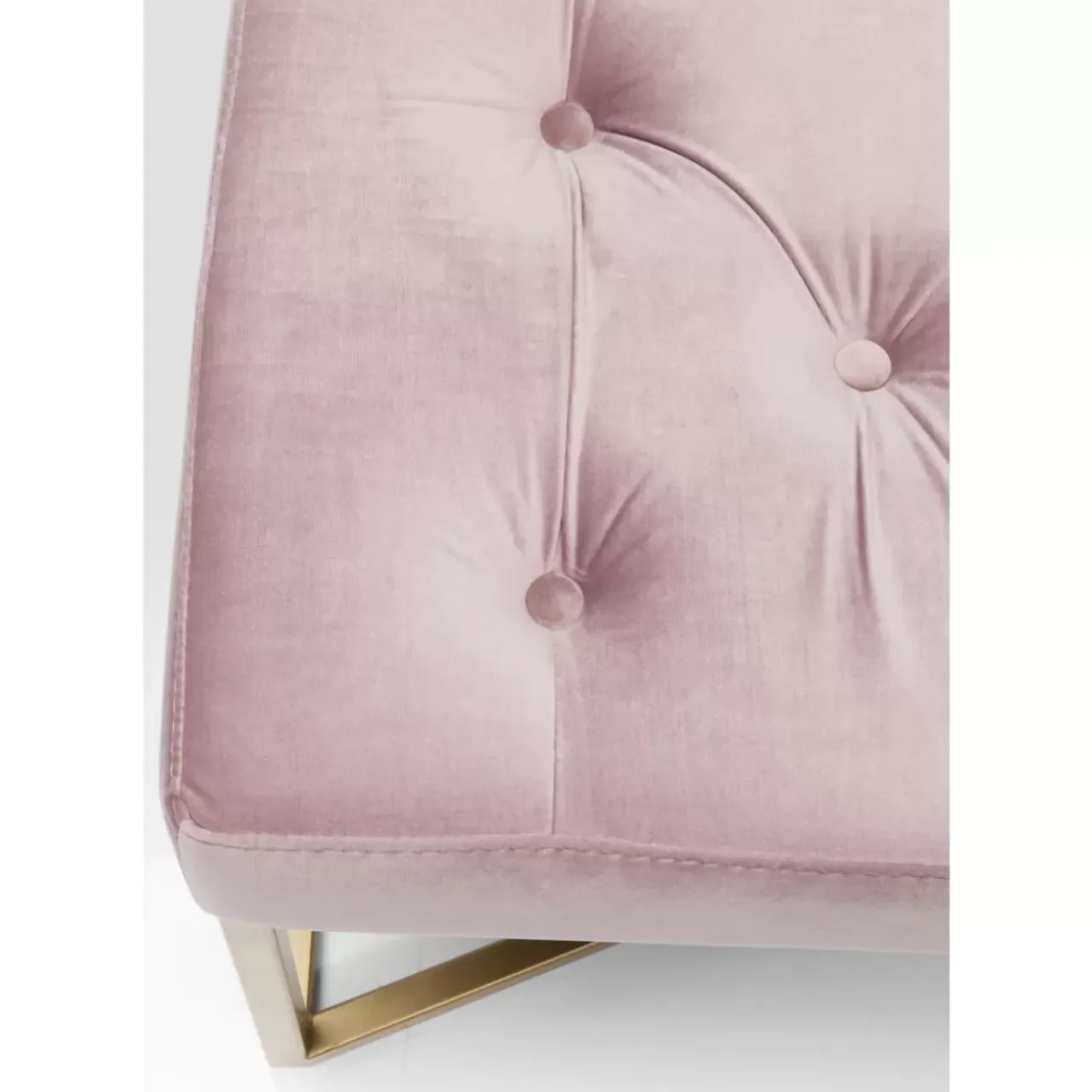 Sitzbänke|KARE Design Bank Crossover Rose Messing 90X40Cm