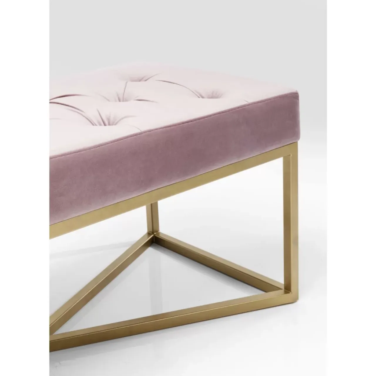 Sitzbänke|KARE Design Bank Crossover Rose Messing 90X40Cm
