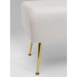 Sitzbänke|KARE Design Bank Deria Velvet Creme 110Cm
