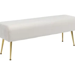 Sitzbänke|KARE Design Bank Deria Velvet Creme 110Cm