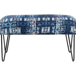 Sitzbänke|KARE Design Bank Desna Patchwork Blau 80Cm