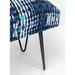 Sitzbänke|KARE Design Bank Desna Patchwork Blau 80Cm