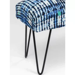 Sitzbänke|KARE Design Bank Desna Patchwork Blau 80Cm