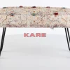 Sitzbänke|KARE Design Bank Desna Patchwork Creme Multi 80Cm