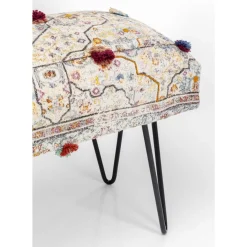 Sitzbänke|KARE Design Bank Desna Patchwork Creme Multi 80Cm