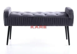 Sitzbänke|KARE Design Bank Lofty Grau Schwarz