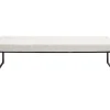 Sitzbänke|KARE Design Bank Smart Boucle Creme Schwarz 150Cm