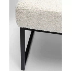 Sitzbänke|KARE Design Bank Smart Boucle Creme Schwarz 150Cm