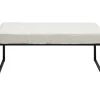 Sitzbänke|KARE Design Bank Smart Boucle Creme Schwarz 90Cm