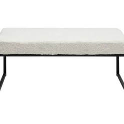 Sitzbänke|KARE Design Bank Smart Boucle Creme Schwarz 90Cm