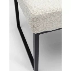 Sitzbänke|KARE Design Bank Smart Boucle Creme Schwarz 90Cm
