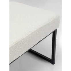 Sitzbänke|KARE Design Bank Smart Boucle Creme Schwarz 90Cm