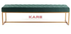 Sitzbänke|KARE Design Bank Smart Dunkelgrun Messing 150X40Cm