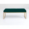 Sitzbänke|KARE Design Bank Smart Dunkelgrun Messing 90Cm