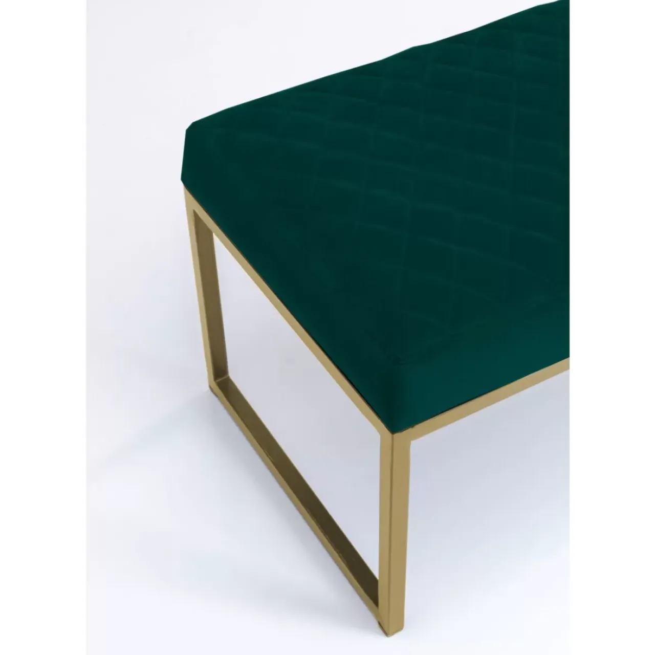 Sitzbänke|KARE Design Bank Smart Dunkelgrun Messing 90Cm