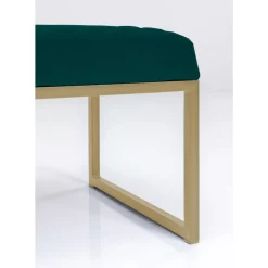 Sitzbänke|KARE Design Bank Smart Dunkelgrun Messing 90Cm