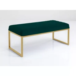 Sitzbänke|KARE Design Bank Smart Dunkelgrun Messing 90Cm