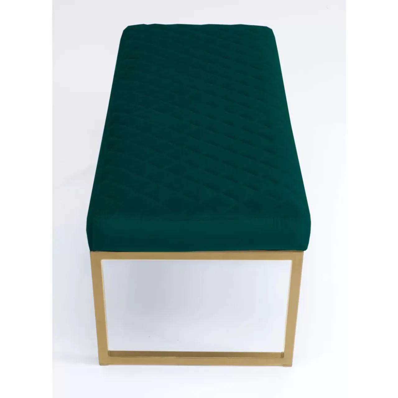 Sitzbänke|KARE Design Bank Smart Dunkelgrun Messing 90Cm