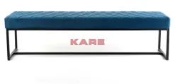 Sitzbänke|KARE Design Bank Smart Petrol Schwarz 150X40Cm