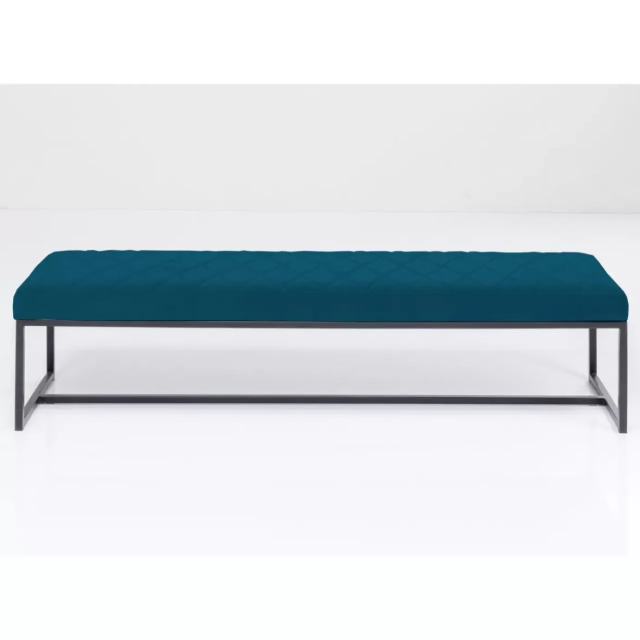 Sitzbänke|KARE Design Bank Smart Petrol Schwarz 150X40Cm