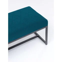 Sitzbänke|KARE Design Bank Smart Petrol Schwarz 150X40Cm