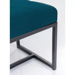 Sitzbänke|KARE Design Bank Smart Petrol Schwarz 150X40Cm
