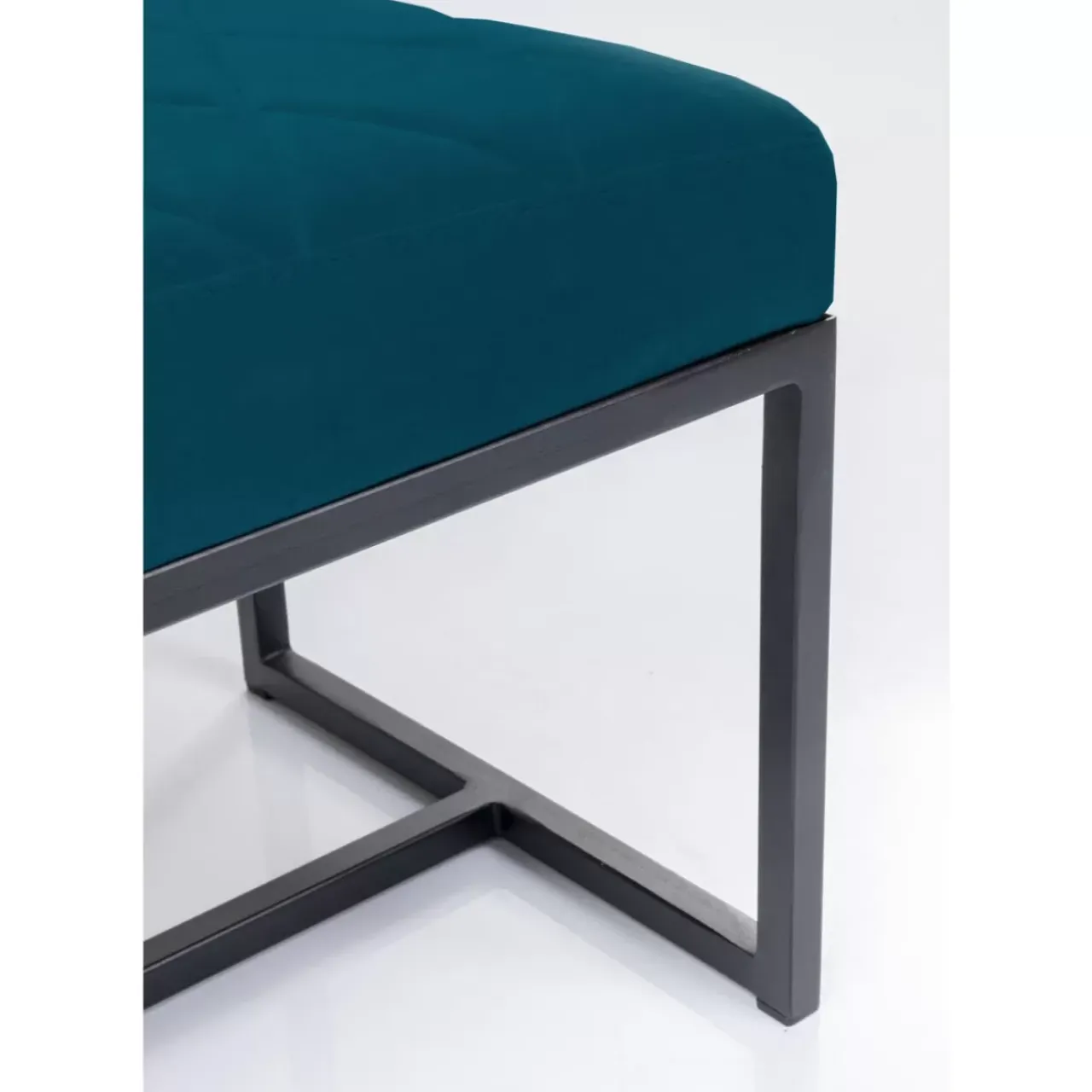 Sitzbänke|KARE Design Bank Smart Petrol Schwarz 150X40Cm